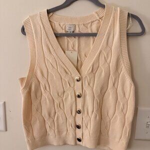 A New Day Cream Sweater Vest